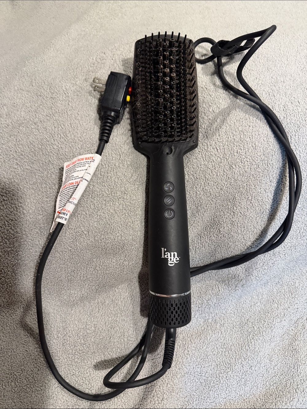 Used Lange Black Hot Air Styling Brush
